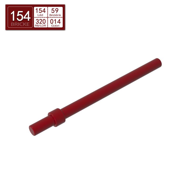 BRICKE Guest Building Blocks 1x6 with Stop Cylinder, Lego Compatible (63965, 18274, 93790, 4095)