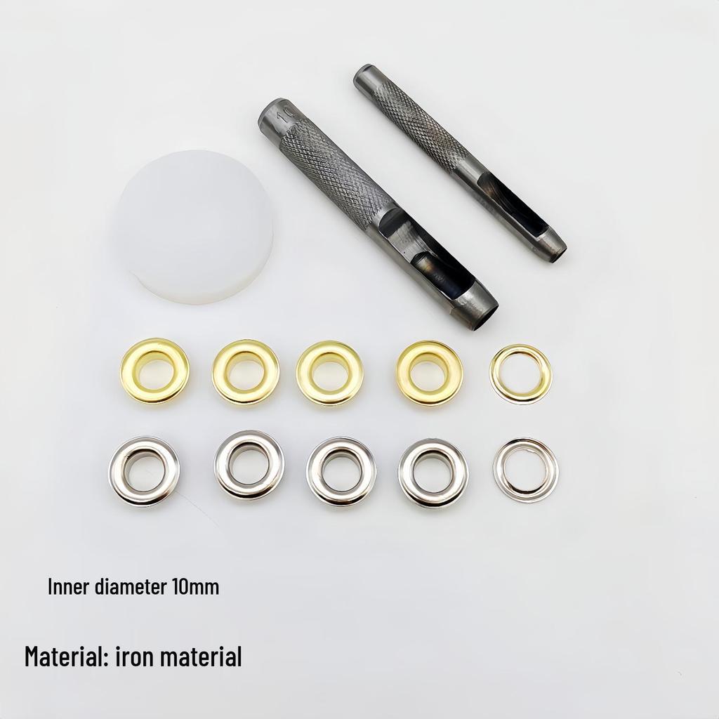 500 Sets of 10mm Metal Eyelets with Hand Press Pliers for Shoes and Tarps