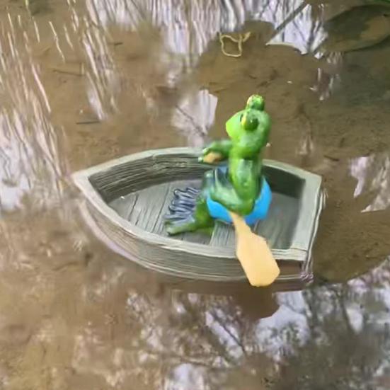 Yousheng Resin Pond Frog Statue Garden Animal Miniatures Water Decoration Landscape Figurine Outdoor Flower Pots Decorative Sculpture