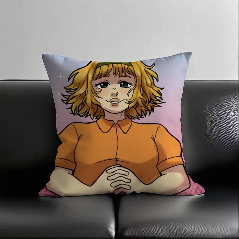 1pc Blueycapsules Pillow Case Square Bedroom Sofa Leisure Comfort Cushion Car Living Room Home Decoration