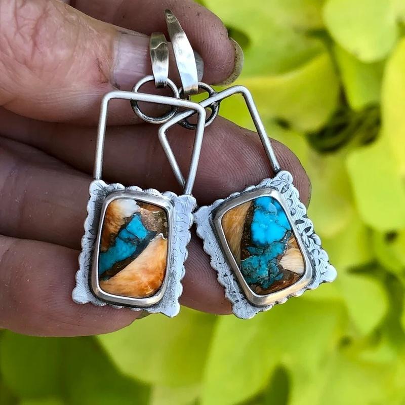 Vintage Bohemian Earrings Resin Inlaid Vintage Jewelry For Men And Women Birthday Party Anniversary Gift Christmas