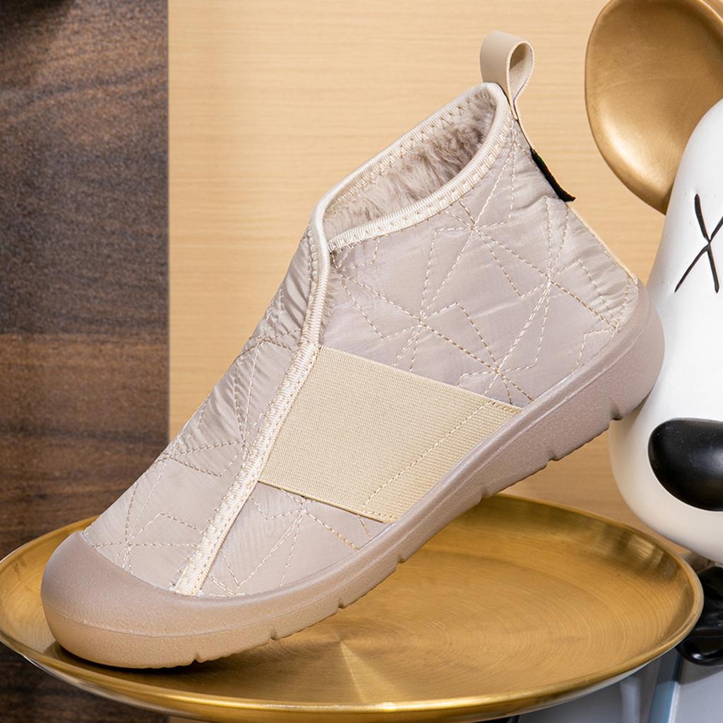 2025 winter new fashion women's cotton shoes piled thickened warm snow boots women's casual cotton boots