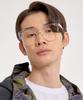 Eseubika Asa-C02 Transparent Horn-Rimmed Glasses Blue Light Blocking
