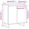 Sideboard White 60 x 35 x 70 cm Particleboard