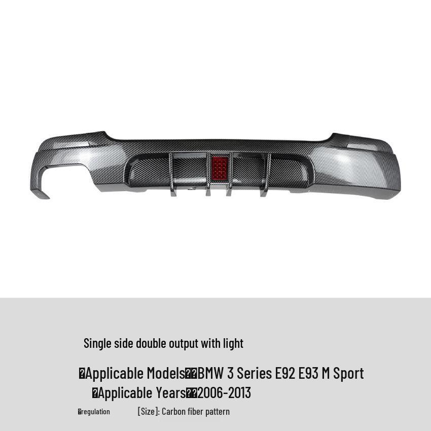 BMW 3 Series Coupe E92 E93 M Sport Rear Bumper Lip Diffuser Modification.