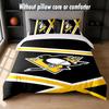 Pittsburgh Penguins Design Bed Bedding Set 1 Duvet Cover + 2 Pillowcases Soft Breathable Household Bed Linens
