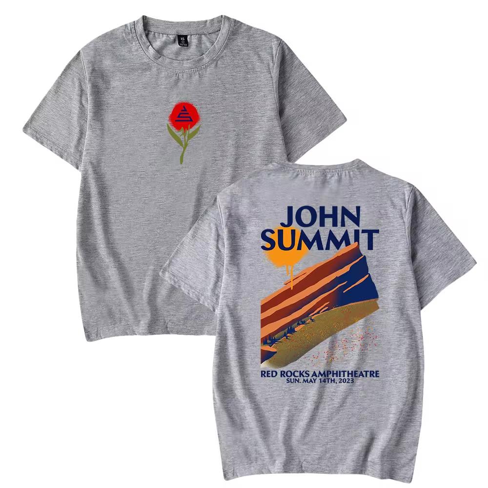 

Футболка John Summit Tour Crewneck Streetwear Футболки для женщин и мужчин в стиле хип-хоп унисекс модные свободные повседневные топы Harajuku с коротким рукавом S