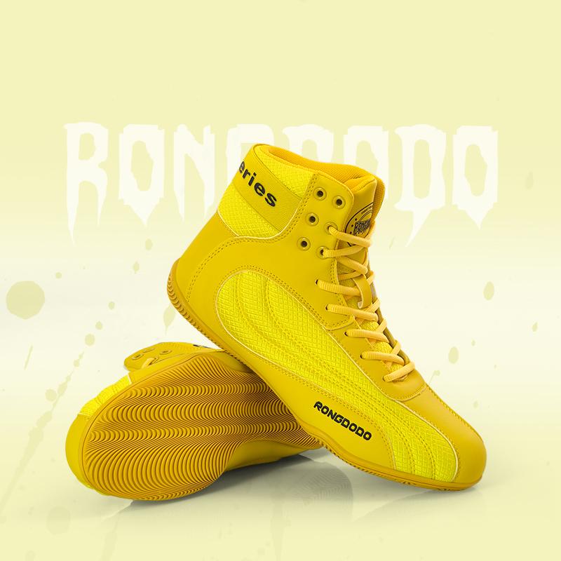 Nuove Scarpe da Pugilato Allenamento Combattimento Arti Marziali Fitness Esercizio Scarpe Sanda High Top Ammortizzanti Scarpe da Wrestling
