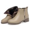 Winter New Women's Cotton Shoes Casual Flat Heel with Velvet Short Boots Women's Shoes Wool Cotton Leather Shoes