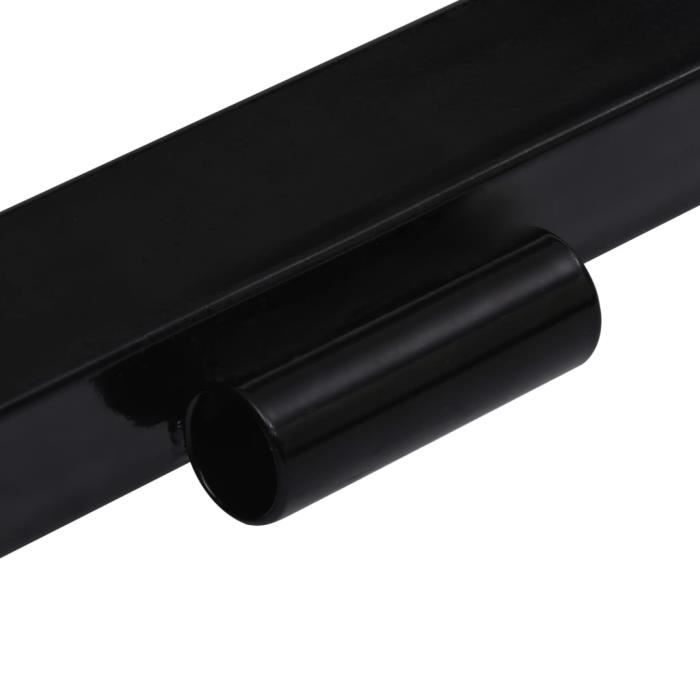 VidaXL Adaptateur de chasse-neige pour tondeuse à gazon Noir