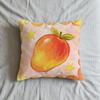 Handpainted Watercolor Fruit Cubes Cushion Cover Square Decorative Throw Pillow Case Sofa Bed Living Room Anniversary Gifts