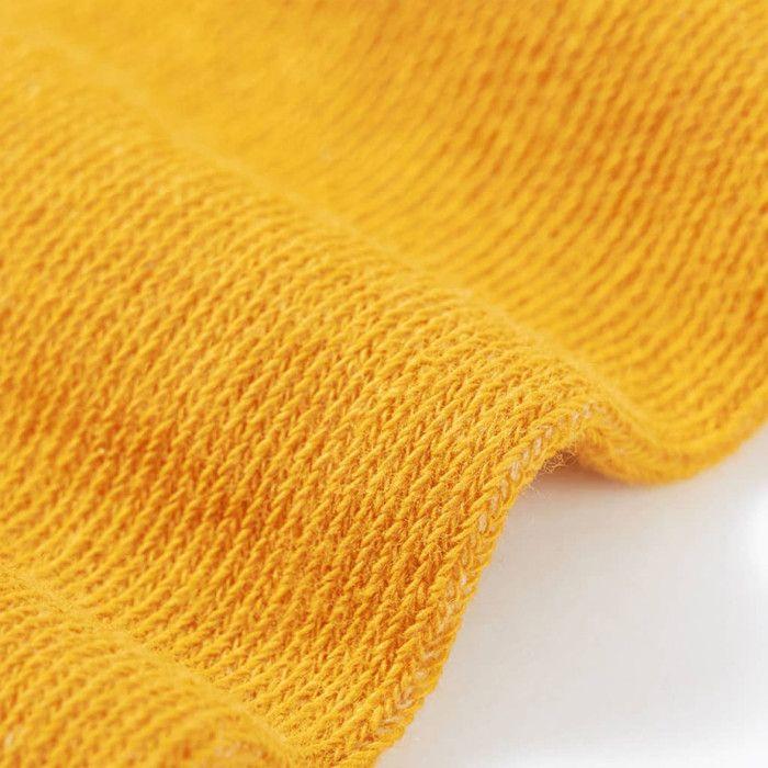 Legging enfant - vidaXL - Taille 92 - 100% coton - Écru - Imprimé citron
