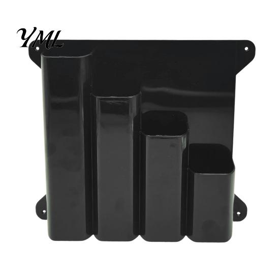 Wall Mounted Storage Rack Cable Tie Organizer Rack, with Four Compartments, System, Management in Garages And Workshops Electrician Supply