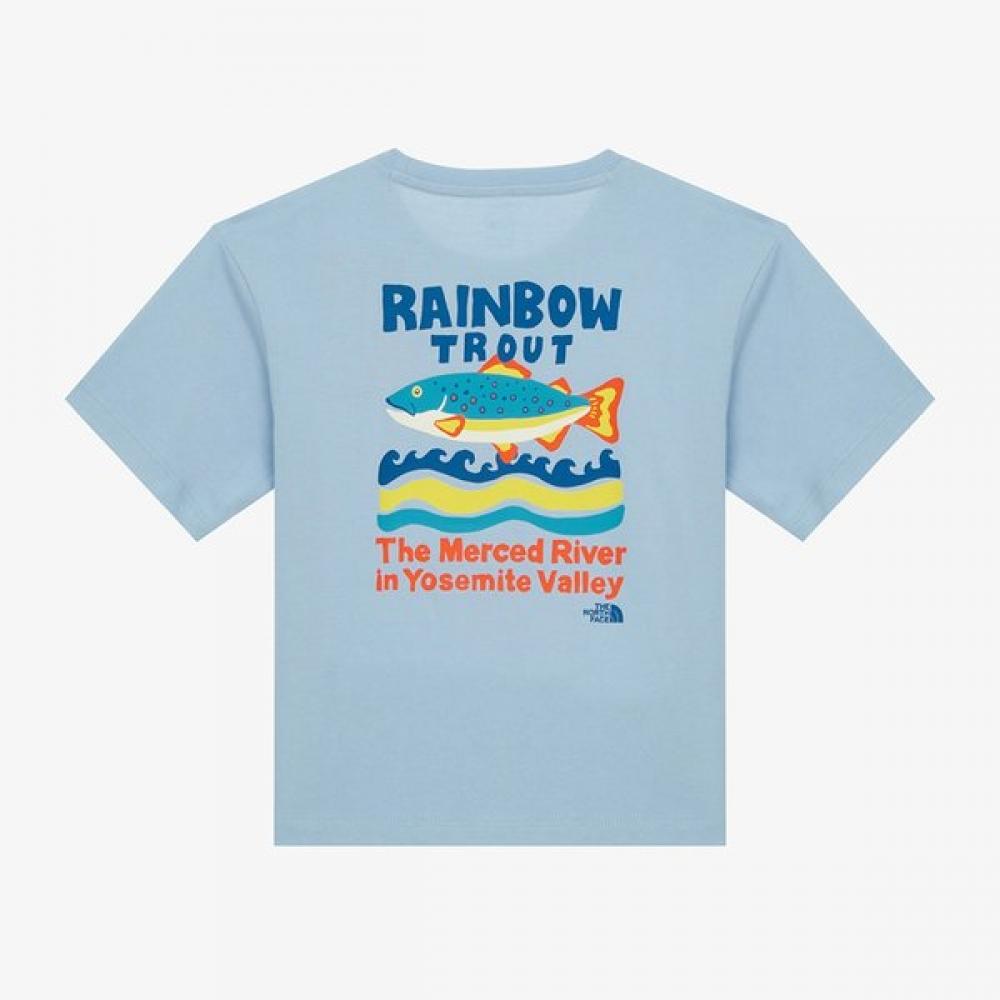 

The North Face Kids Short Sleeve Round Tee Light Blue Nt7ur06u LIGHT BLUE/160