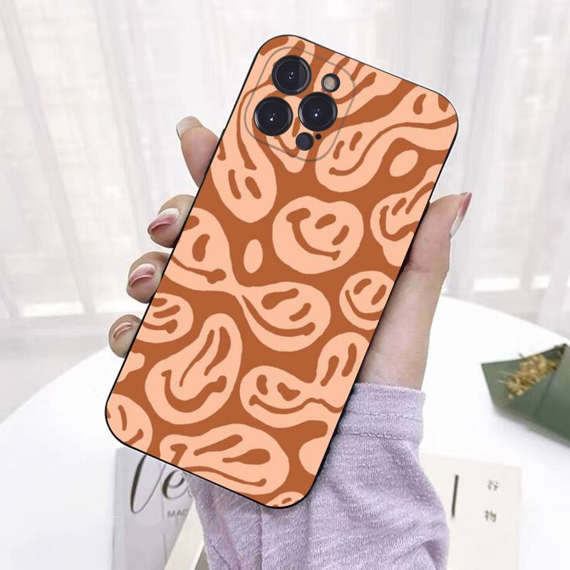 Funny Smiley Face Phone Case For iPhone 8 7 6 6S Plus X SE 2020 XR XS 14 11 12 13 Mini Pro Max Mobile Case