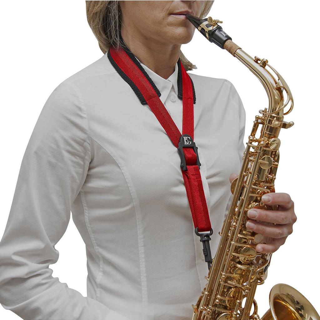 BG COMFORT Strap for AltoTenor Saxophones, Regular Snap Hook, S19SH