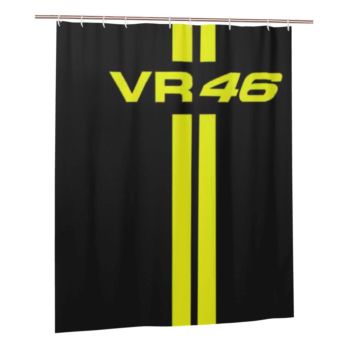 

Moto-Gp Rossi-Race Motorcycle Motocross Vr 46 Shower Curtain Bathroom Polyester Waterproof Bath Curtains With Hooks W60H190(CM)-1 Pcs