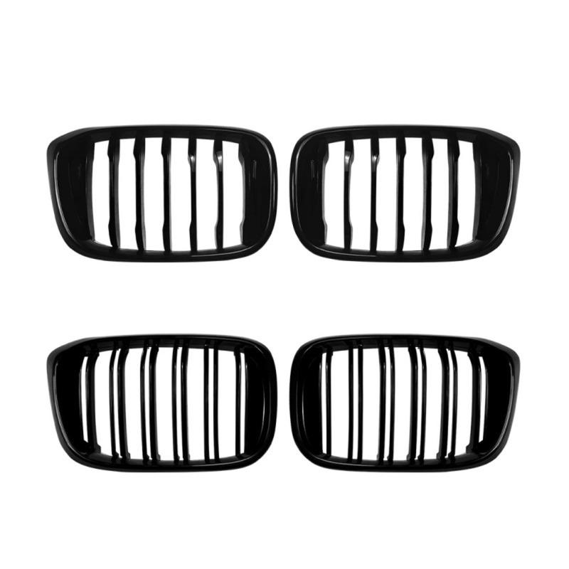 Single Double Line Front Kidney Grille For BMW X3 X4 G01 G02 2018-2021 Bumper Grill Upgrade Exterior Trim Car Styling Accessorys