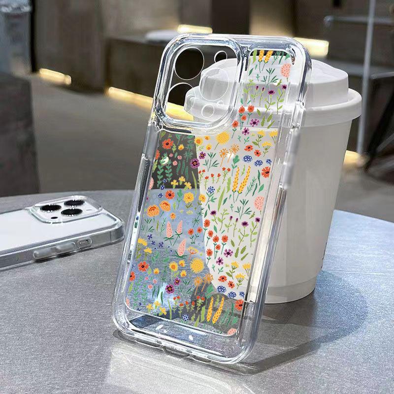 INS Small Floral Flowers Soft Silicone Phone Case For Xiaomi Redmi Note 14 13 12 Pro Plus 12S 11S 11 10 Redmi 12 13C Clear Cover