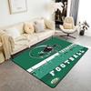 Erose Braut Fußball Stadt Bereichsteppich 4'11" x 3'3" Fußballteppich für Jungen Mädchen Braun Rot Rugby Spiel Teppich Fußballfans Schlafzimmer Dekor Sport B