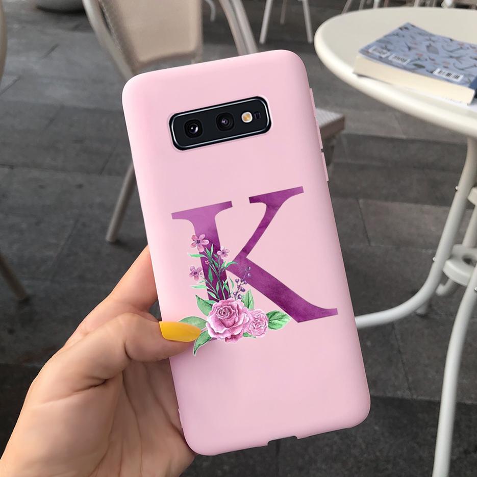 Cute Letters Cover For Samsung Galaxy S10 Plus Case S10 S10e Soft Silicone Phone Back Case For Samsung S10 S10e S10+ Cover Coque