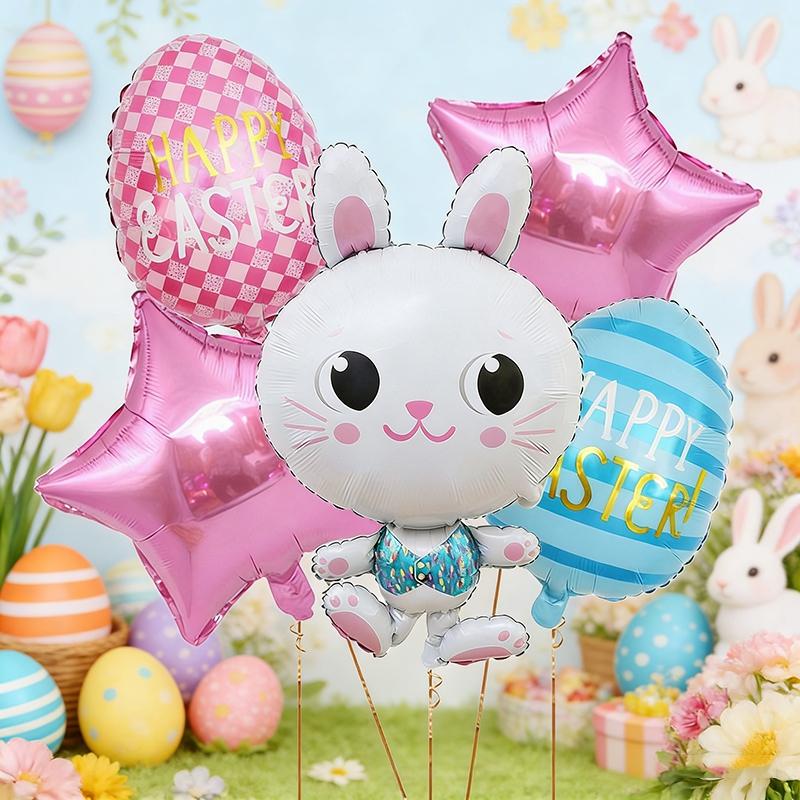 1-3pcs Easter Balloons Easter Bunny Eggs Balloons Party Decorative Balloons Easter Party Decoration Home Room Decor
