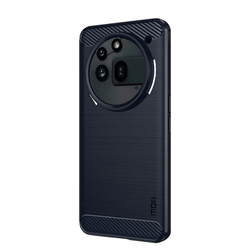 For Nothing Phone (3a) Pro Back Cover MOFI Brushed Texture Carbon Fiber Soft TPU Case