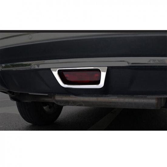 For Nissan Rogue 2014-2020 Chrome Rear Brake Fog Light Lamp Frame Cover Trim