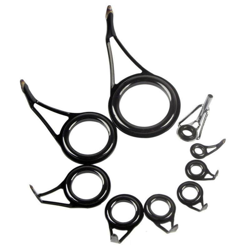 Fishing Line Guide Stainless Steel Ceramic Tip Top Ring Fishing Rod Guide Ringa