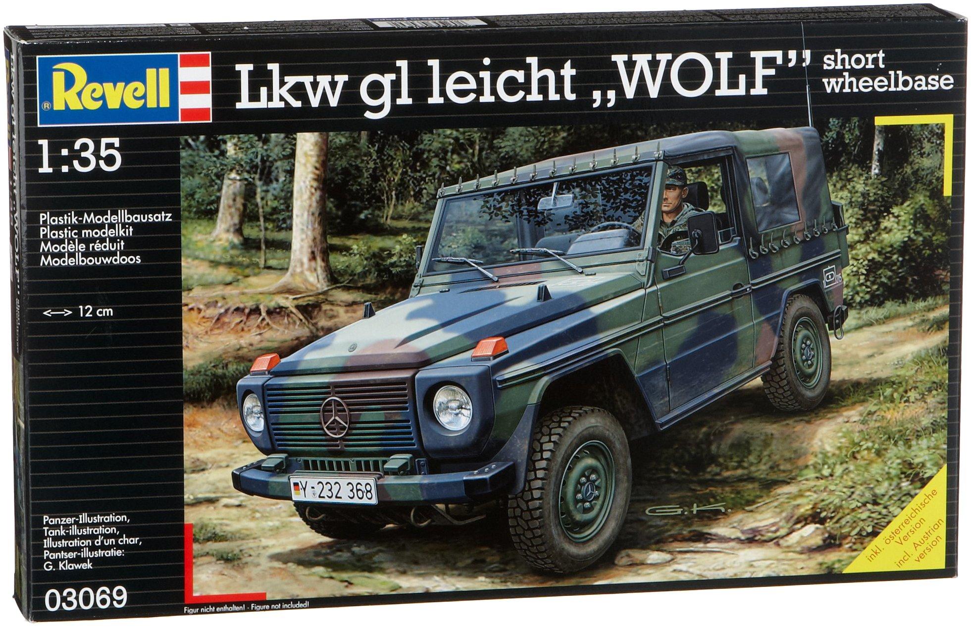 

German Revell LKW Light Vehicle 03069 Plastic Model 1/35 Wolf