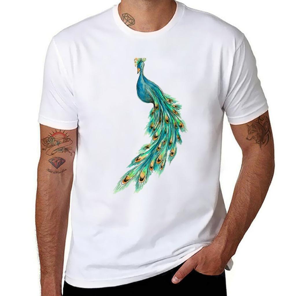 Peacock T-Shirt Worker Basic Short Sleeve Tee