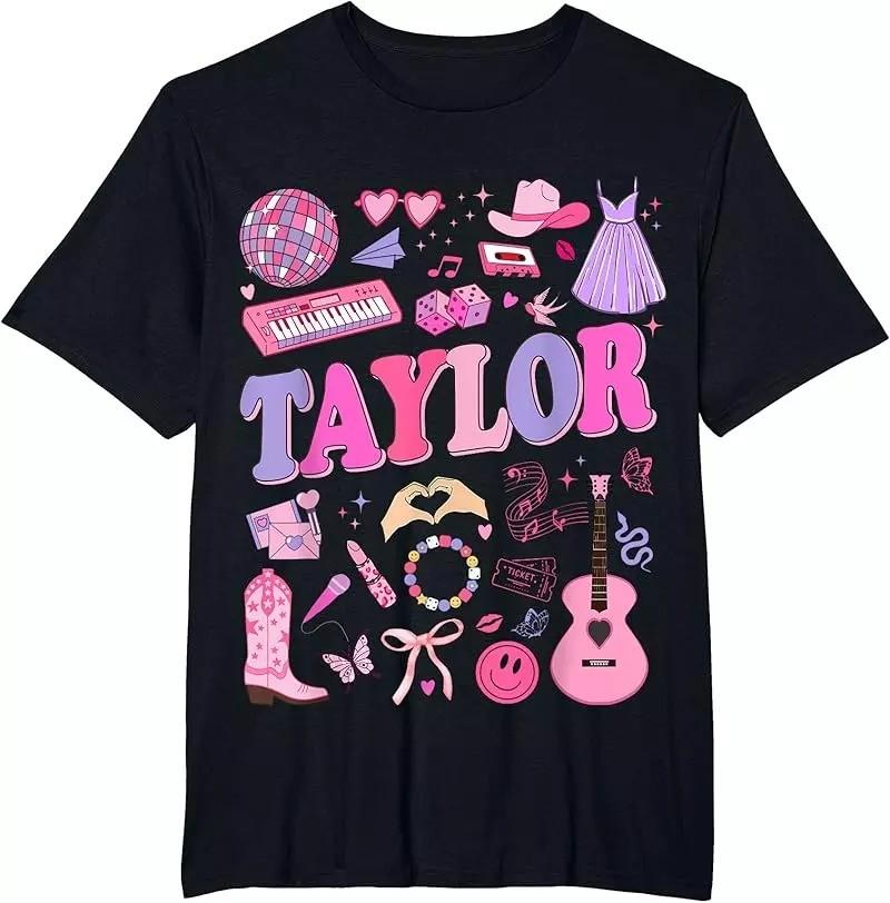New! Taylor First Name Personalized Groovy 80'S T-Shirt Unisex LT288