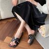 New slippers women's summer fashion versatile mid-heel cool slippers