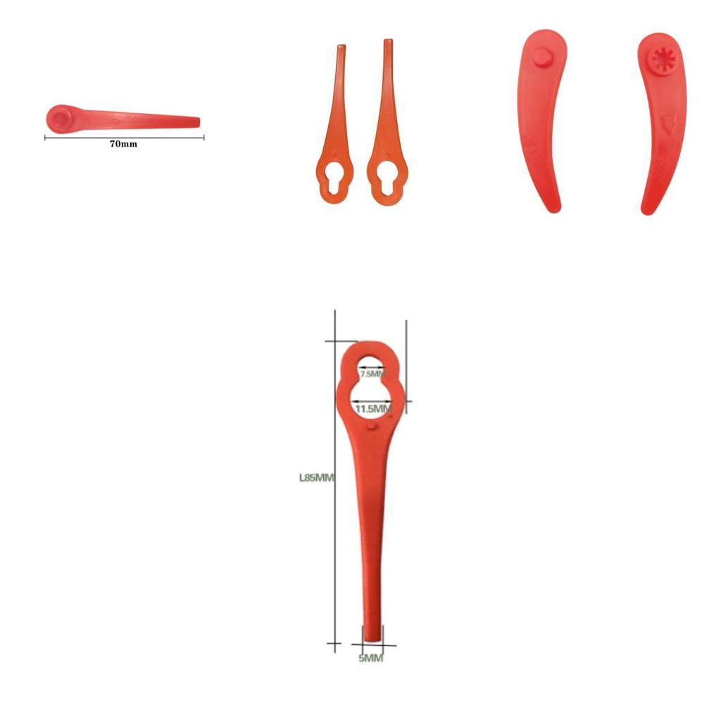 Durable Plastic Lawn Mower Blades For Cordless Grass Trimmer