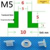 T-förmige Nylon-Dichtungsscheibe M3-M35 Gewinde Isolierabstandshalter