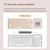 Kabellose, ultra-leise mechanische Gaming-Tastatur für Mädchen – Ideal für Büro & Laptop-Tippen