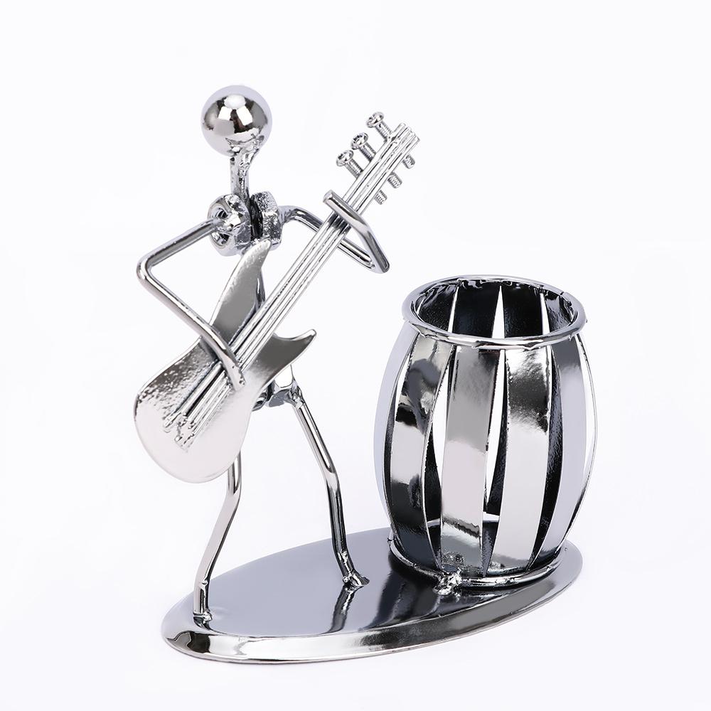 Metal Desk Tidy Novelty Pen Holder Vase Container Stationery Supplies School Office Organizer