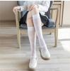 Criss Cross Pattern Calf Socks Dark Sheer All-match Knee High Socks Women's Stockings  Hosiery
