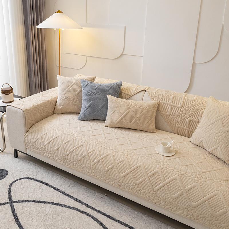 Sofa Cushion Winter Non-Slip Seat Cushions Chenille Thickening Minimalist Modern Sofa Cover Cover Cloth Winter