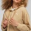 Puma Solid Color Casual Loose Full Zip Hooded Long Sleeve Sweatshirt Women Sweatshirt Brown 676003-84