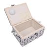 Sewing Kit Basket Needles Threads Pins Scissors Storage Box Sewing Supplies Organizer with Removable Plastic Tray