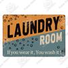 Putuo Decor Room Funny Plaque Metal Vintage Tin Sign Laundry Toilet Powder Retro Wall Art Poster for Home Man Cave Iron Painting