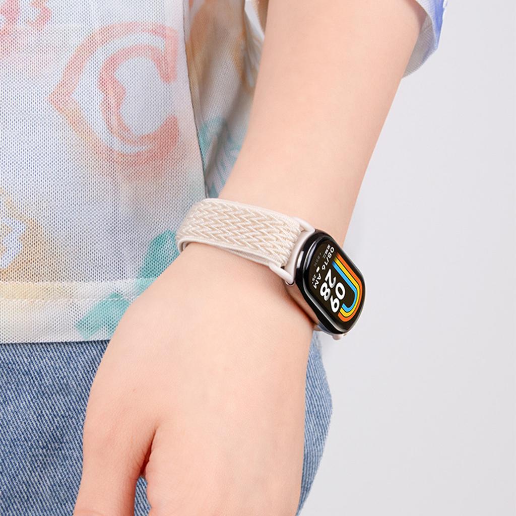 Nylon Loop Band For Xiaomi Watch 10/9/8 Braided Sport Strap For Miband 10/9/8 Adjustable Smartwatch Replacement Bracelet
