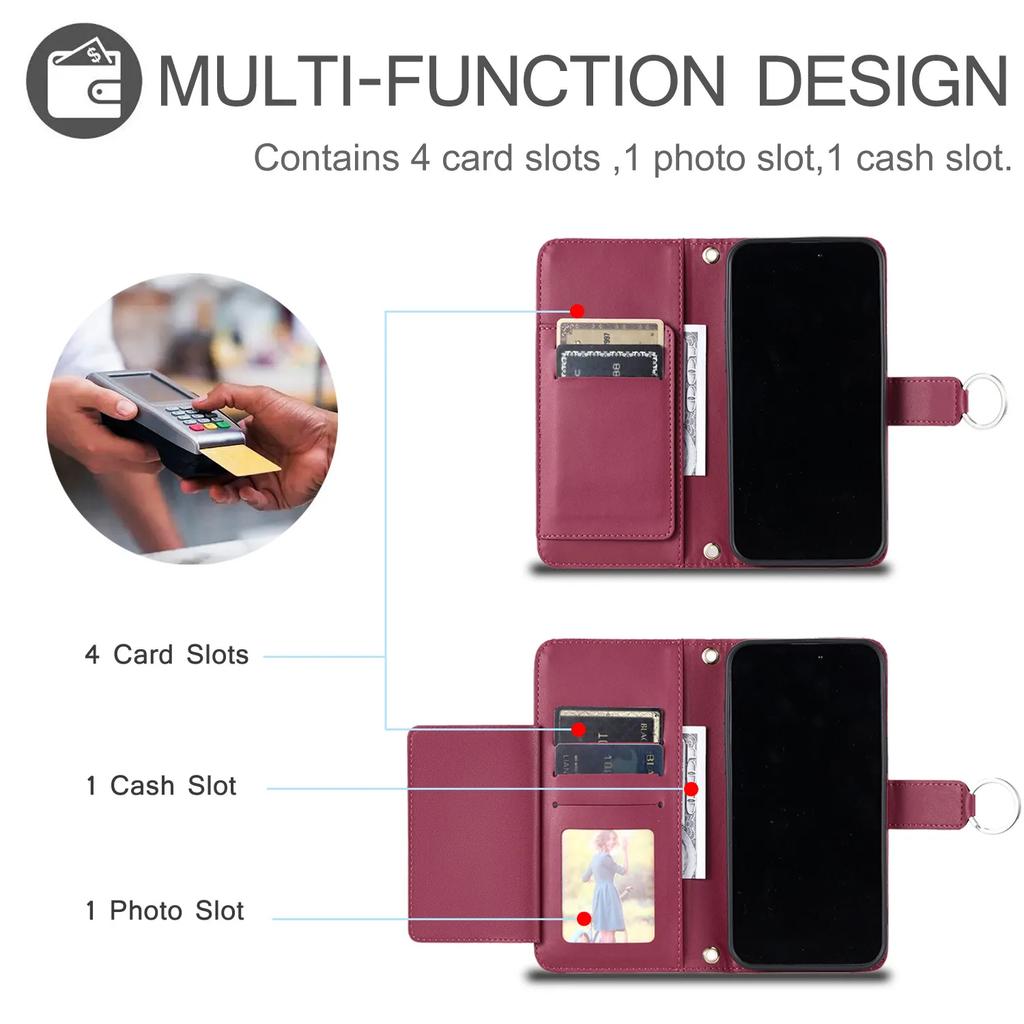Leder Brieftasche Fall Für Google Pixel 7A 8A 9A Halter Karte Slots Flip Telefon Stehen Abdeckung Für Google Pixel 7 8 9 10 Pro XL Coque