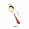 304 Stainless Steel Round Spoon - Coffee, Dessert, Children's Soup, Teaspoon, Household Tableware, Internet Celebrity Round Head Spoon.