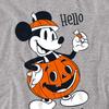 Disney Unisex Adult Hello Pumpkin Mickey Mouse T-Shirt