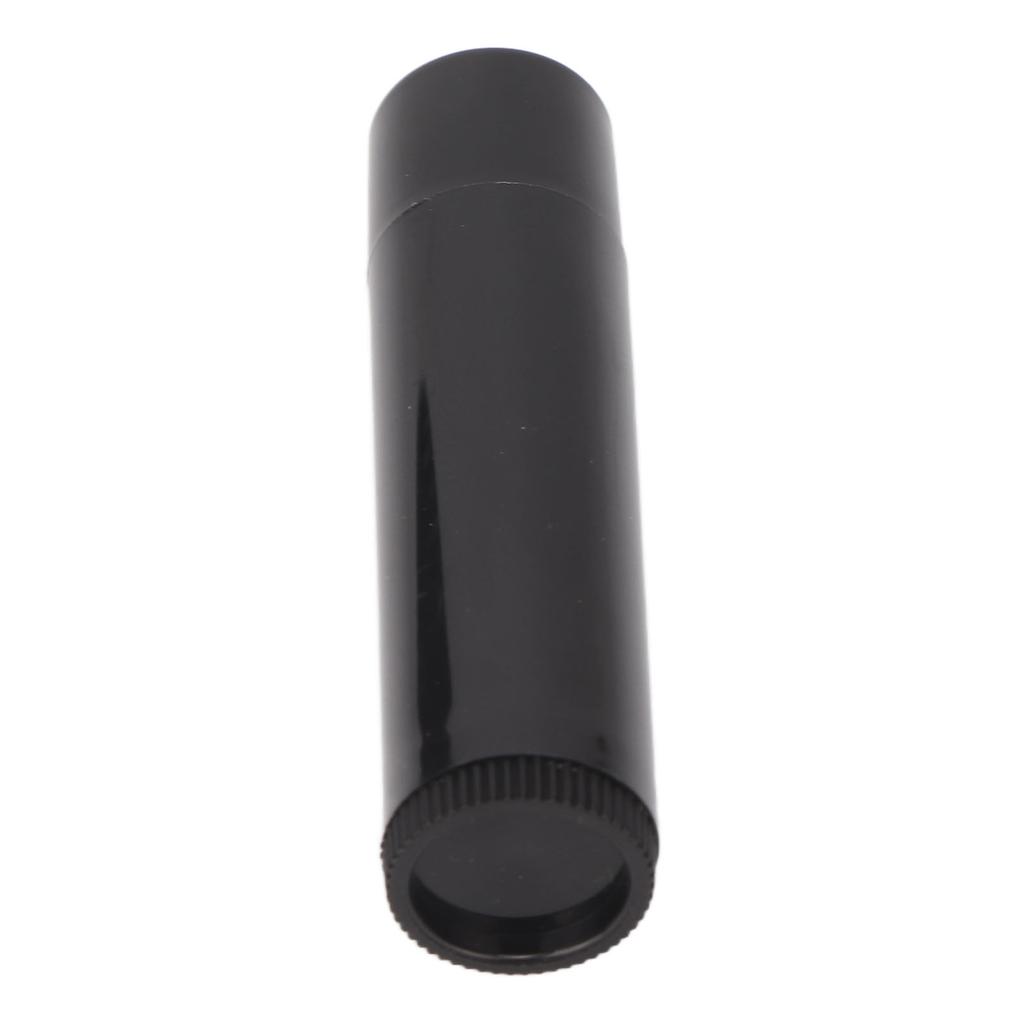 20pcs Lip Balm Tubes Empty Refillable Round DIY Lipstick Tube for Lip Balms Lipstick Solid Perfume Black 4.2g