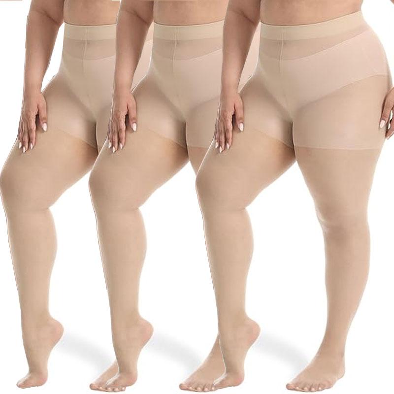 1/3pairs Women's Slim Fit Anti Hook Silk Pantyhose High Elasticity Breathable Ultra-thin Bottom Socks Leggings