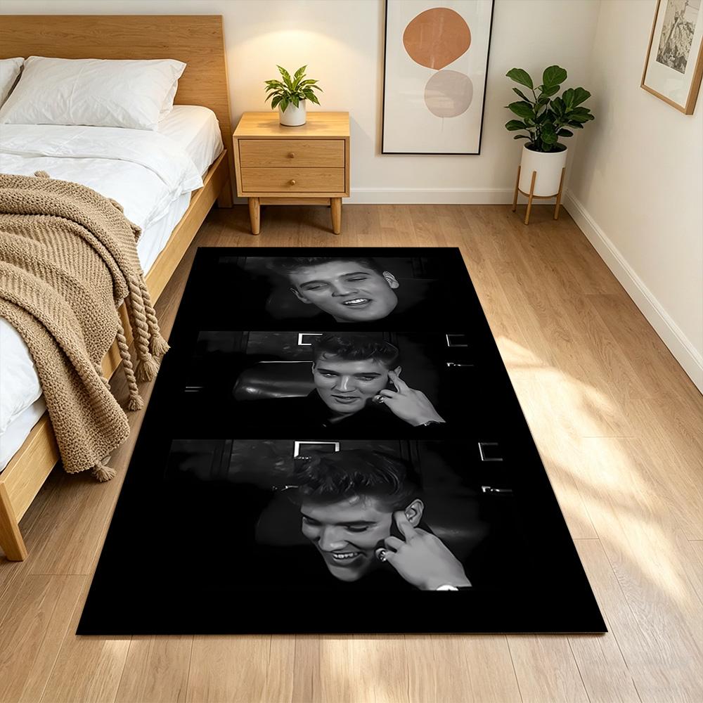 Elvis Presley pattern Non-Slip Home Carpet Design for Office Decor Living Room Bedroom Gift
