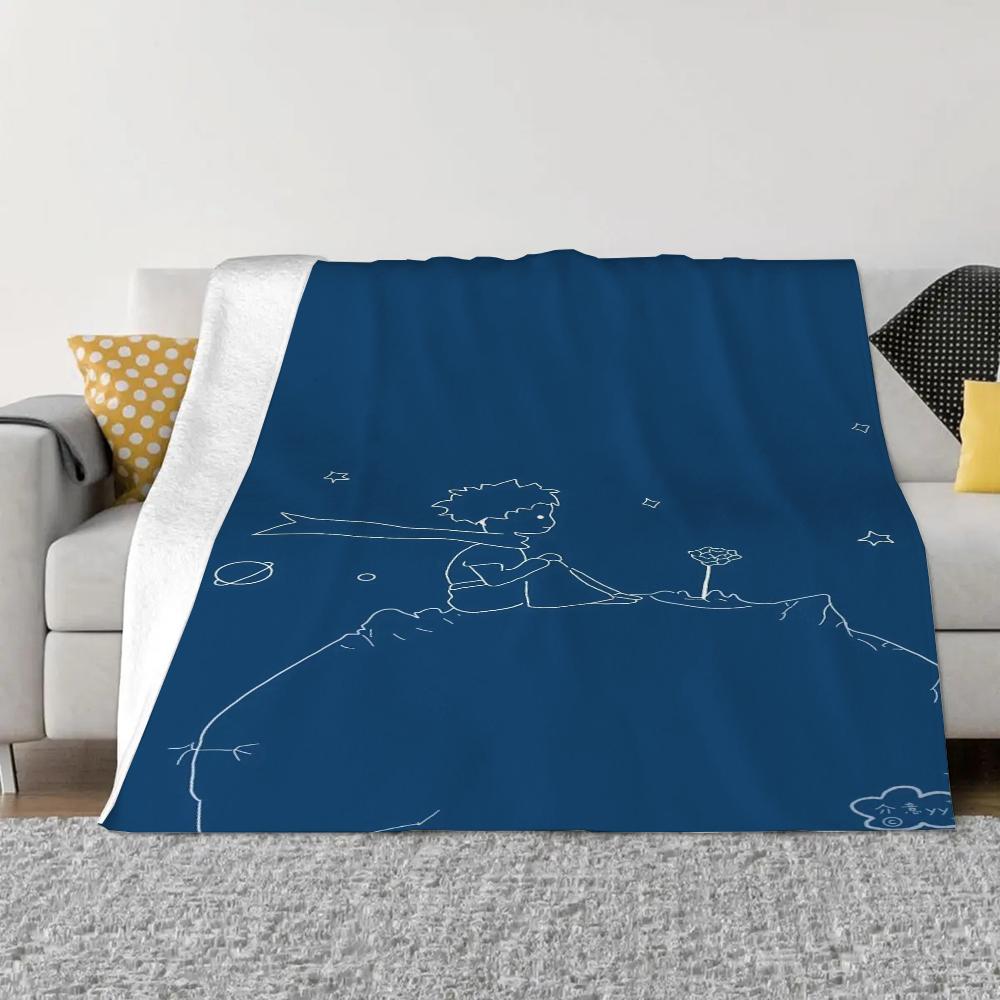 Le Petit Prince Fluffy Soft Blankets & Throws Knee Blanket King Size Luxury Bedding Bed Throw Home and Decoration Knitted Plaid